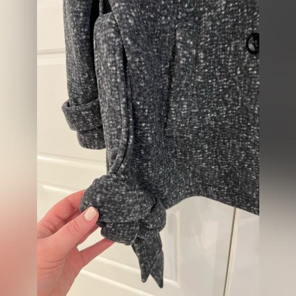 Ike Behar Women’s Large Double Breasted Plush Belted Jacket Coat - Picture 8 of 15